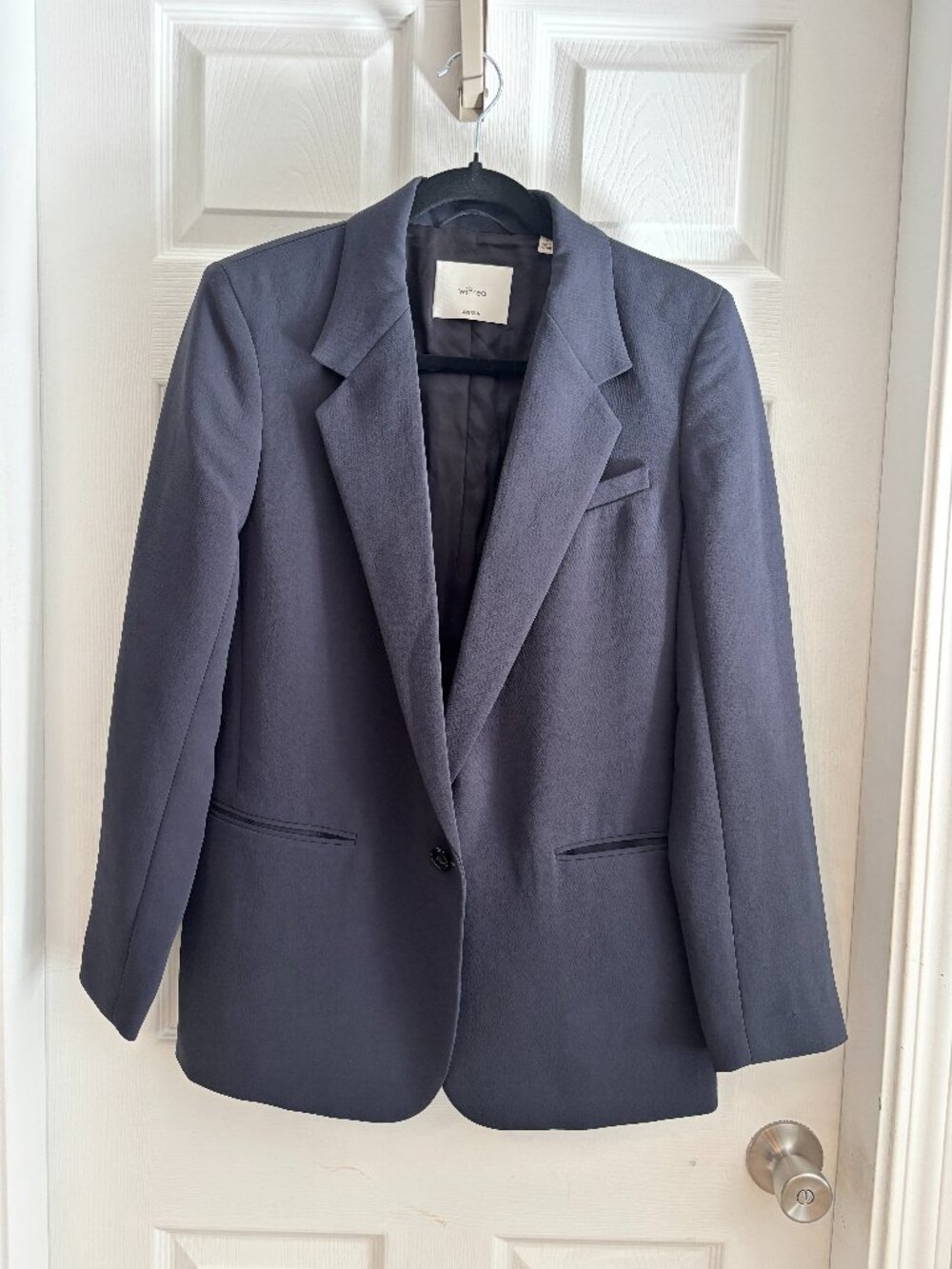 Aritzia Wilfred Generation Blazer - Crepette - Dark Night Navy - Size 4
